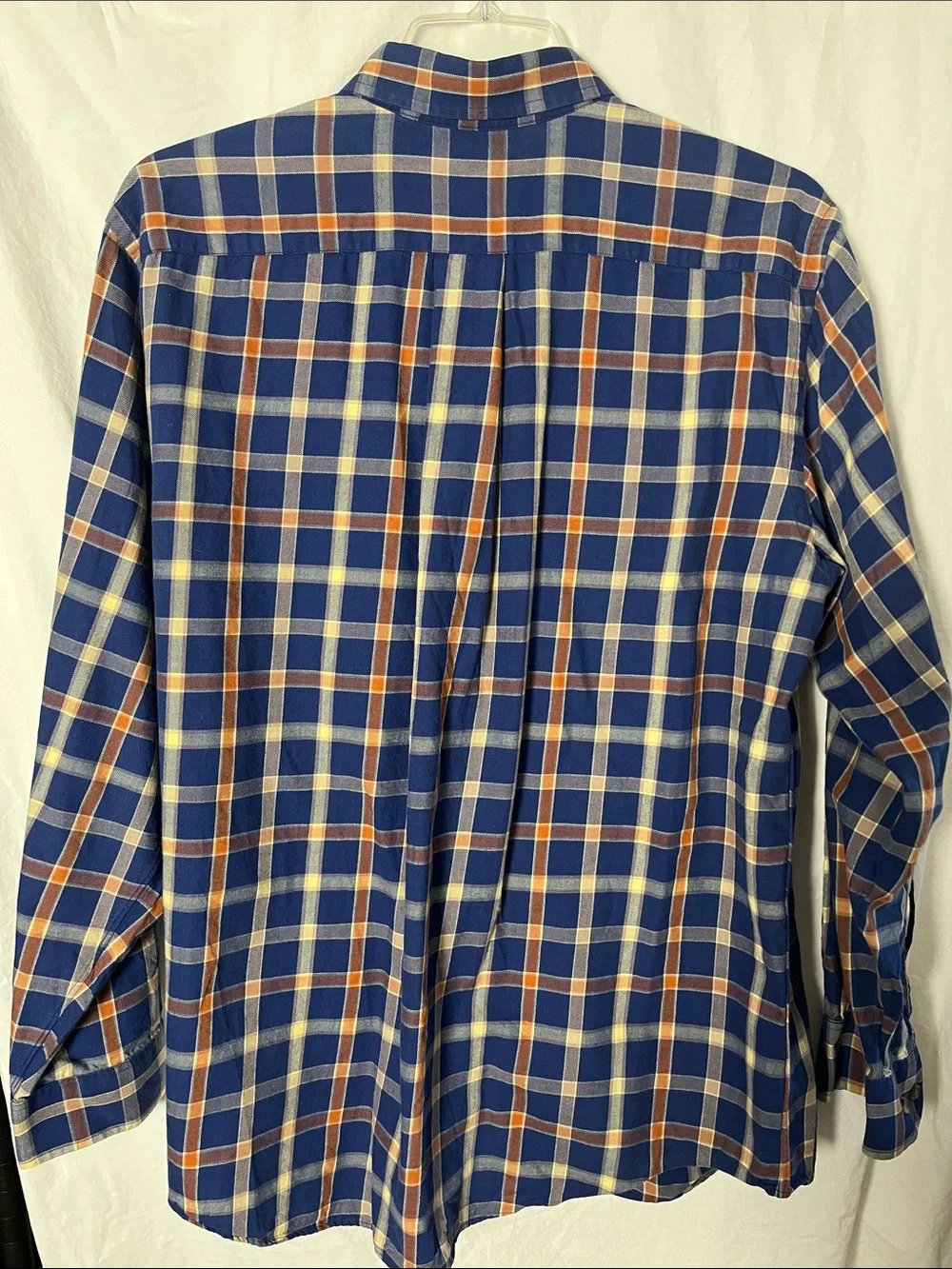 Orvis Signature Collection Button-Down Flannel Shirt Wool Cotton Size XL